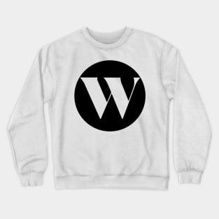 W (Letter Initial Monogram) Crewneck Sweatshirt